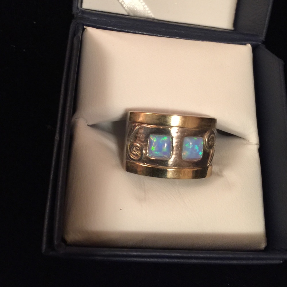 Ring 14 k gold and 925 sterling s.